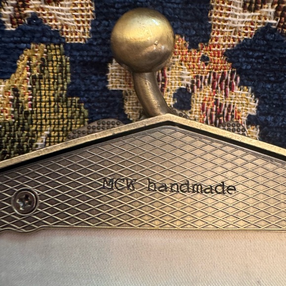 Floral Tapestry Handbag with Silver Accents - Picture 5 of 10